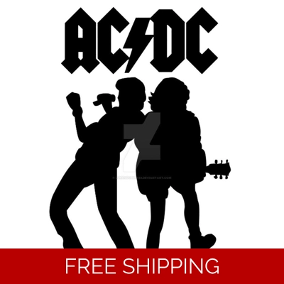 AC DC Rock Band Die Cut Vinyl Decal sticker AC DC Rock Band Die Cut Vinyl Decal sticker